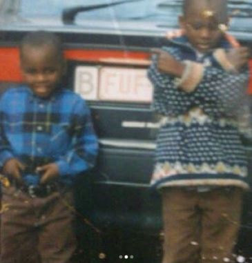 Throwback picture of Adolphine Lukaku sons Romelu Lukaku and Jordan Lukaku